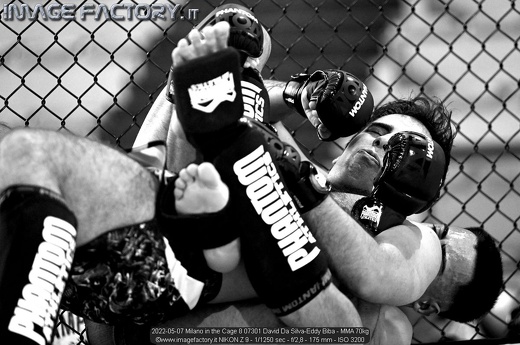 2022-05-07 Milano in the Cage 8 07301 David Da Silva-Eddy Biba - MMA 70kg